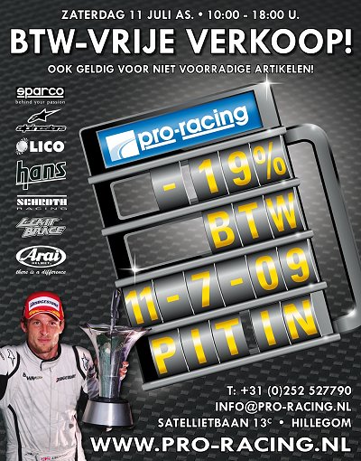 Open dag Pro-Racing met top-aanbiedingen